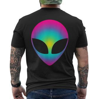 Alien Head Cool Party Club Tie Dye Men's T-shirt Back Print - Monsterry UK