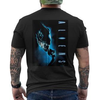 Aliens Xenomorph Retro Movie Poster T-Shirt mit Rückendruck - Geschenkecke