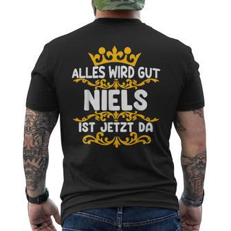 Alles Wird Gut Niels Ist Da T-Shirt mit Rückendruck - Seseable