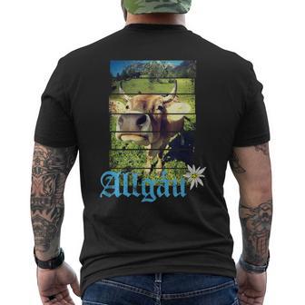 Allgäu Alpenintage Kuh Bayern Deutschland Souvenir S T-Shirt mit Rückendruck - Geschenkecke