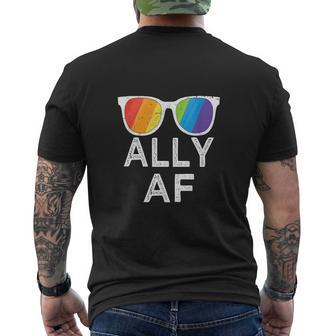 Ally Af Sunglasses Trans Flag Love Equality Lgbt Pride Mens Back Print T-shirt - Thegiftio UK