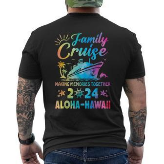 Aloha-Hawaii Vacation Family Cruise 2024 Matching Group Men's T-shirt Back Print - Seseable