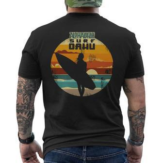 Aloha Surf Surf Oahu Surfer Men's T-shirt Back Print | Mazezy