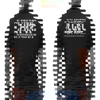 Alonso Nombre Gracioso Diciendo Alonso Camiseta Hombre Estampado Espalda - Regaloses