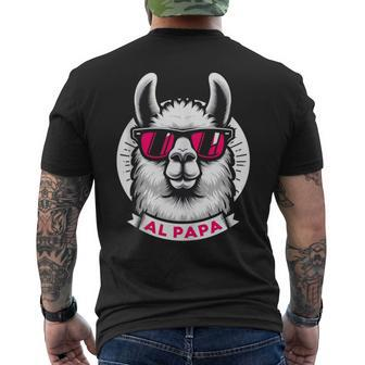Alpapa Alpaca Fan Llama Fan Lover Father's Day Men's T-shirt Back Print - Thegiftio UK