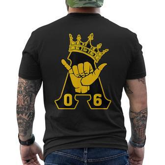 Alpha African 1906 Fraternity Hand Sign Crown Men's T-shirt Back Print - Monsterry AU