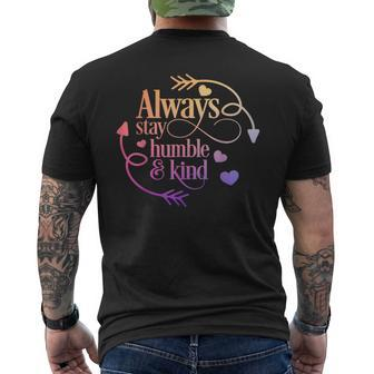 Always Be Humble And Kind Men's T-shirt Back Print - Monsterry UK