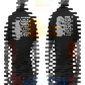 Always Be Yourself Unless You Can Be A Potato Men's T-shirt Back Print - Thegiftio