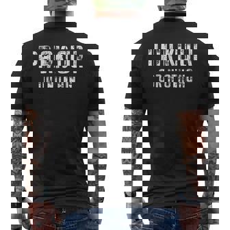 Amante Del Parkour Parkour O Nada Camiseta Hombre Estampado Espalda - Regaloses