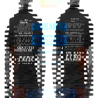 Ambulancier Je Ferme Pas Ma Gueule Homme Humour Ambulancier T-shirt imprimé au dos - Cadeauxyz