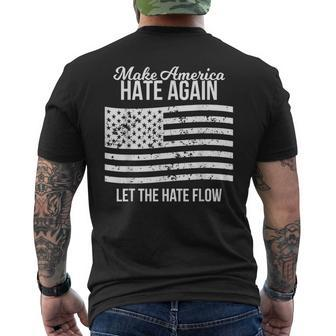 Make America Hate Again American Usa Pride Fight T Men's T-shirt Back Print - Monsterry