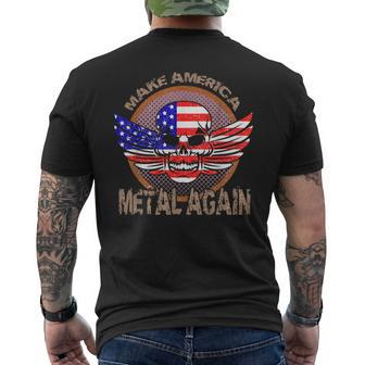 Make America Heavy Metal Great Again Men's T-shirt Back Print - Monsterry