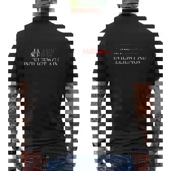 Make America Intelligent Again 2020 Shirt Mens Back Print T-shirt - Thegiftio