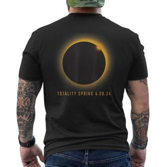 America Solar Eclipse 2024 Totality Spring 40824 Men's T-shirt Back Print | Mazezy