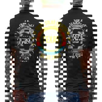 America Total Solar Eclipse April 8 2024 Texas Usa Totality Men's T-shirt Back Print | Mazezy