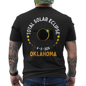 America Totality 04 08 24 Total Solar Eclipse 2024 Oklahoma Men's T-shirt Back Print - Seseable