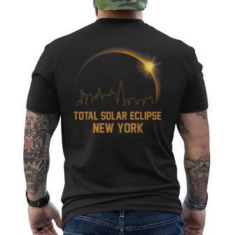 America Totality 2024 New York Total Solar Eclipse 4082024 Men's T-shirt Back Print - Monsterry DE