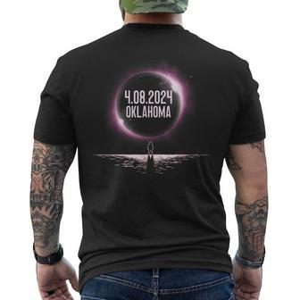 America Totality 40824 Total Solar Eclipse 2024 Oklahoma Men's T-shirt Back Print - Monsterry