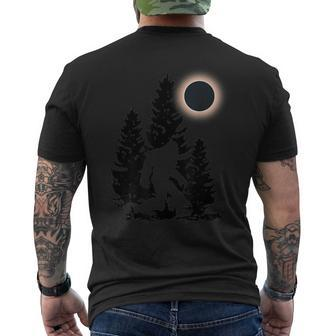 America Totality Bigfoot Total Solar Eclipse 2024 Men's T-shirt Back Print - Monsterry CA