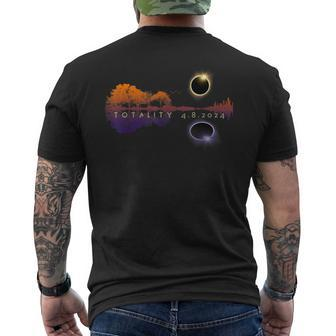America Totality Reflections 4-8-24 Sun Eclipse Men's T-shirt Back Print - Monsterry