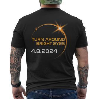 America Totality Solar Eclipse 2024 Turn Around Bright Eyes Men's T-shirt Back Print - Monsterry CA