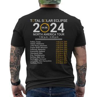America Totality Spring 40824 Total Solar Eclipse 2024 Men's T-shirt Back Print - Monsterry AU