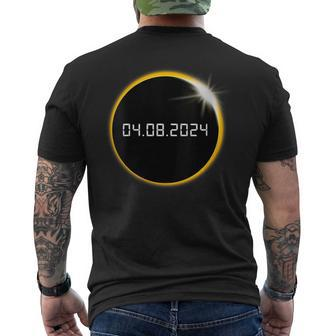 America Totality Spring April 8 24 Total Solar Eclipse 2024 Men's T-shirt Back Print - Thegiftio UK