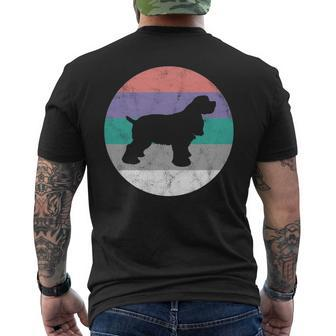American Cocker Spaniel For Women & Girls Retro Men's T-shirt Back Print | Mazezy