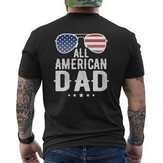 All American Dad 4Th Of July Us Patriotic Pride Mens Back Print T-shirt | Mazezy UK