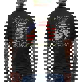 American Flag Bald Eagle We The People Are Pissed Off V2 Mens Back Print T-shirt - Thegiftio