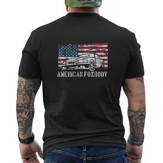 American Foxbody Muscle Car 50L Mens Back Print T-shirt | Mazezy