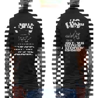 American Sign Language I Know Asl Signing Mens Back Print T-shirt - Thegiftio