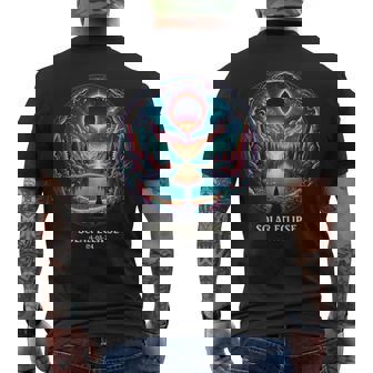 American Totality April 8 2024 Mystic Total Solar Eclipse Men's T-shirt Back Print - Seseable