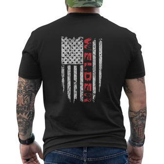 American Welder Proud Usa V2 Mens Back Print T-shirt - Thegiftio UK