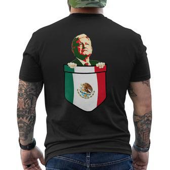 Amlo President Of Mexico In My Pocket Men's T-shirt Back Print - Monsterry AU