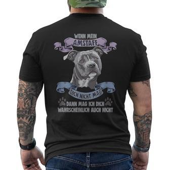 Amstaff For Dog Lovers T-Shirt mit Rückendruck - Seseable