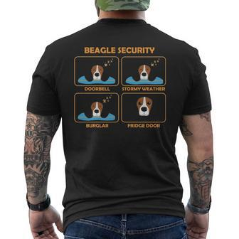 Amusing Beagle Apparel Security Men's T-shirt Back Print | Mazezy