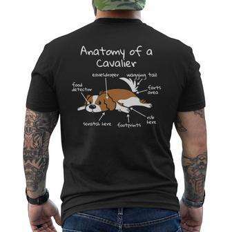 Anatomy Of A Cavalier King Charles Spaniel Dog Gif Men's T-shirt Back Print | Mazezy