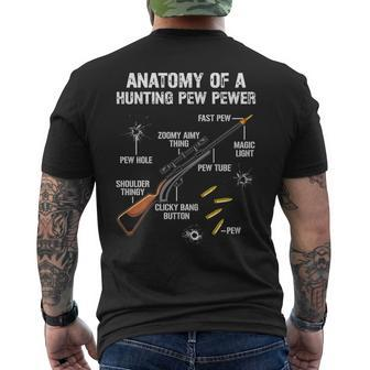 Anatomy Of A Pew Pewer Hunter Rifle Gun Hunting Men's T-shirt Back Print | Mazezy