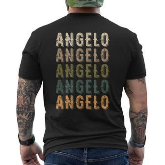 Angelo Personalized Reunion Matching Family Name Men's T-shirt Back Print - Seseable