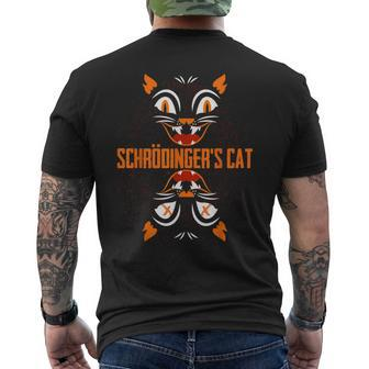 Animal Cat Lover Quantum Physicist Schrodingers Cat Men's T-shirt Back Print - Thegiftio UK