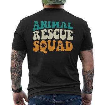 Animals Over People Animal Activist Rescue Conservation Men's T-shirt Back Print - Monsterry