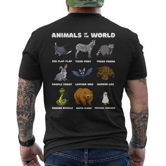 Animals Of The World Rare Animals Memes Men's T-shirt Back Print - Monsterry DE