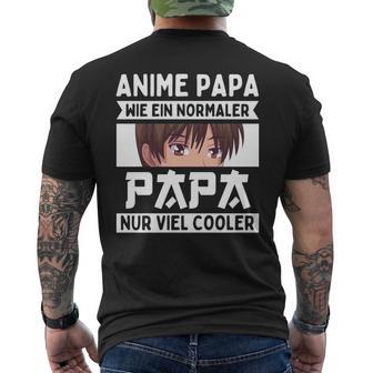 Anime Papaatertagatertagsgeschenk Anime Papaater T-Shirt mit Rückendruck - Geschenkecke