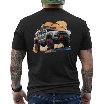 Anime Style Tacoma Truck Rig Men's T-shirt Back Print | Seseable CA