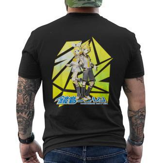 Anime Vocaloid Kagamines Rins Len Men's T-shirt Back Print | Mazezy CA