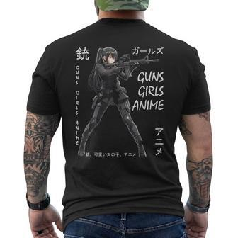 Anime Waifu Graphic Men's T-shirt Back Print - Seseable