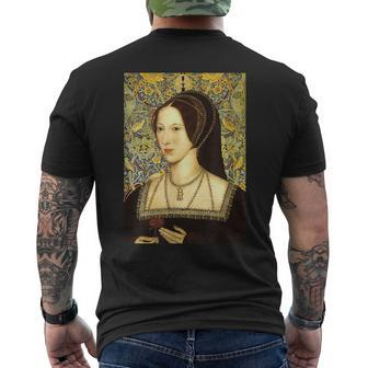 Anne Boleyn Portrait T-Shirt mit Rückendruck - Seseable