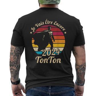 Annonce Deuxième Grossesse Jeais Être Encore Tonton 2024 T-shirt imprimé au dos - Cadeauxyz