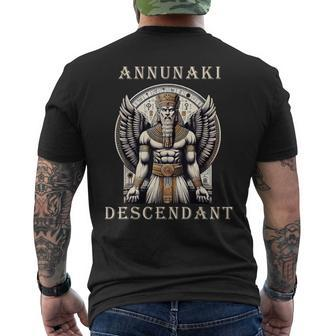 Annunaki Descendant Alien God Ancient Sumerian Mythology Men's T-shirt Back Print | Mazezy